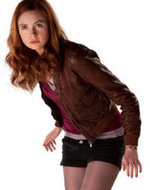 Karen Gillan Dr Who Leather Jacket