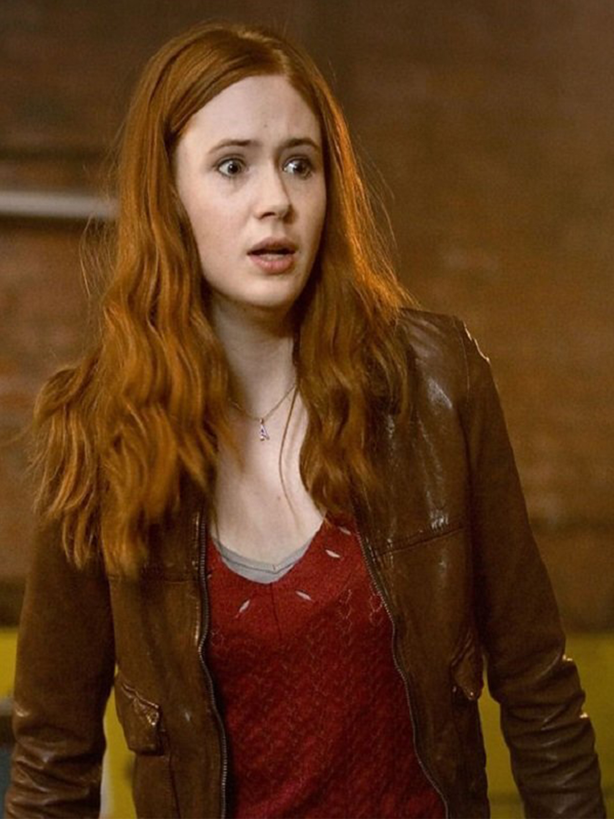 Karen Gillan Dr Who Series Leather Jacket
