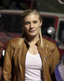 Katee Sackhoff Longmire Brown Leather Jacket