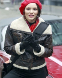 Katharine McPhee Shearling Jacket