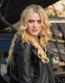Kathryn Newton Leather Jacket