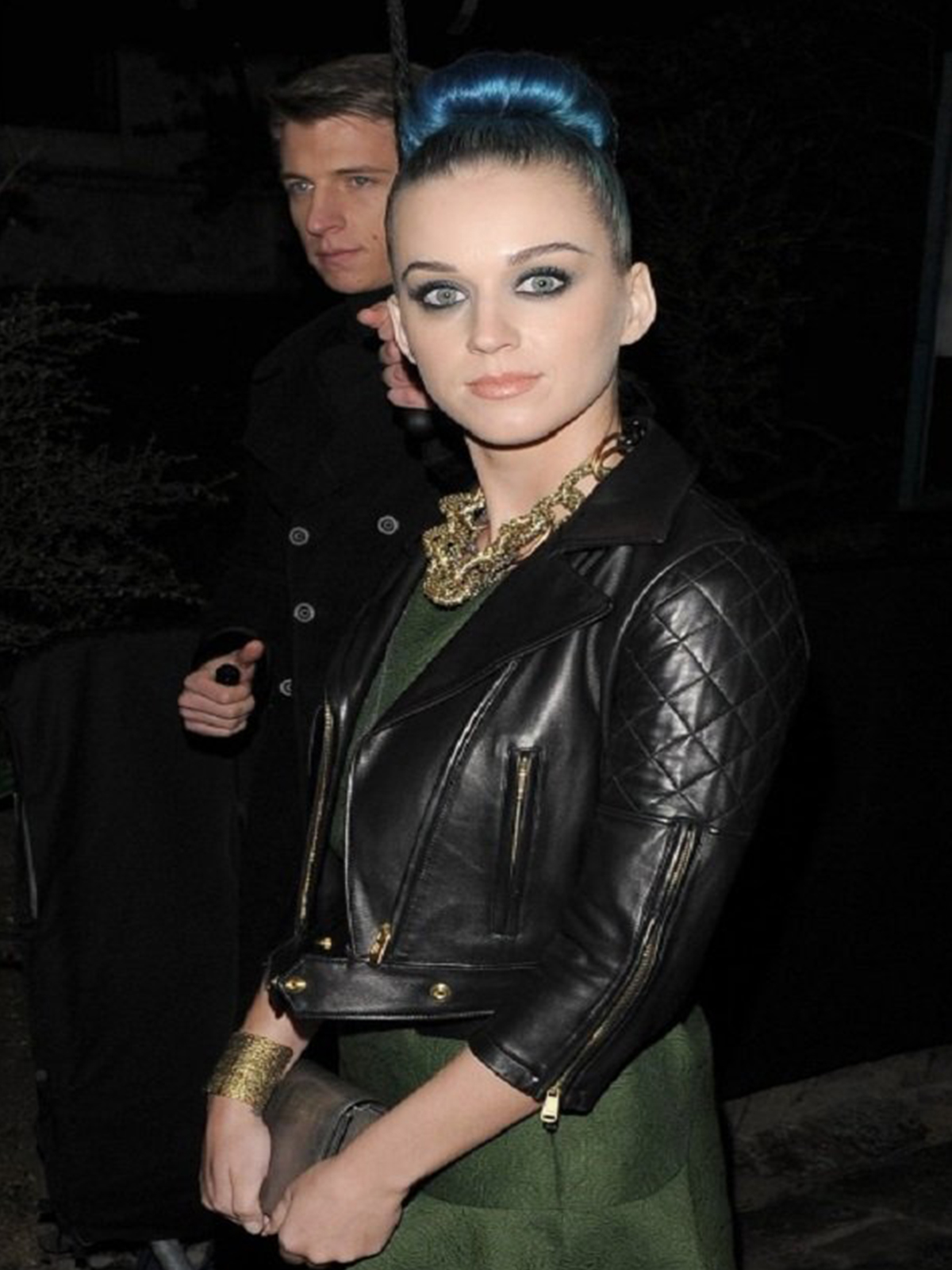 Katy Perry Stylish Biker Leather Jacket