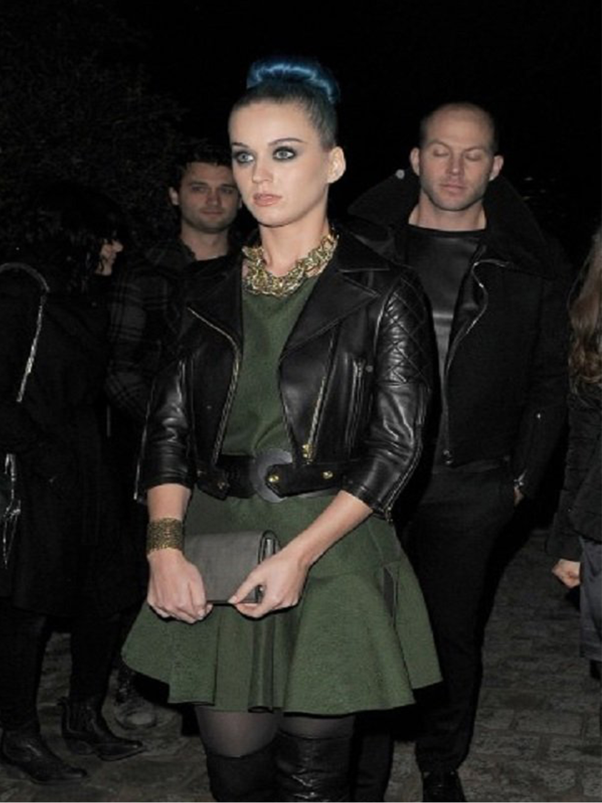 Katy Perry Stylish Biker Leather Jacket