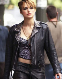 Keira Knightley Domino Harvey Leather Jacket