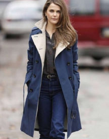 Keri Russell The Americans Double Breasted Coat