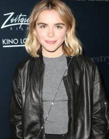 Kiernan Shipka Black Leather Jacket