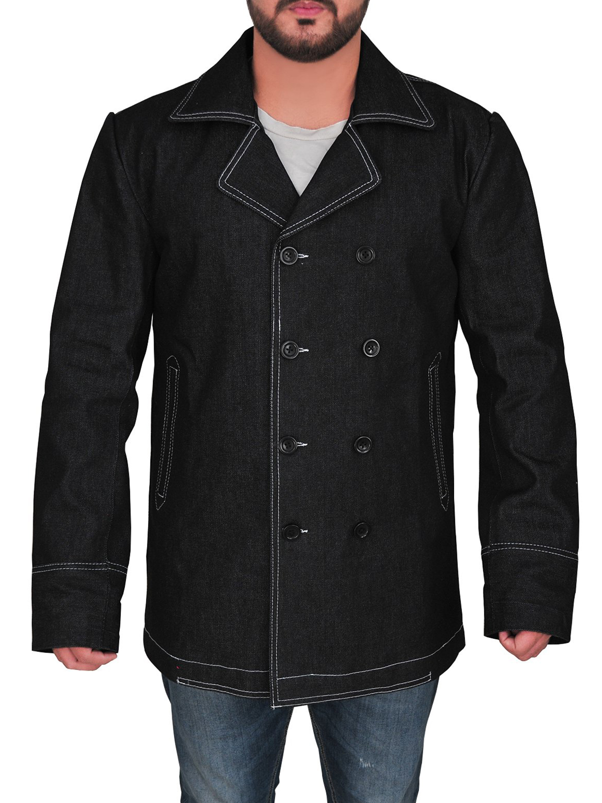 Killing Eve Kim Bodnia Stylish Black Coat