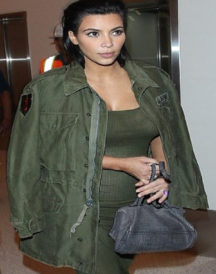 Kim Kardashian Army Green Jacket