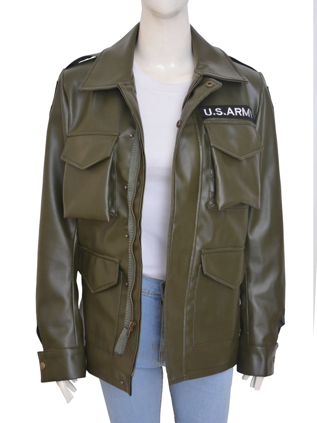 Kim Kardashian Army Green Jacket