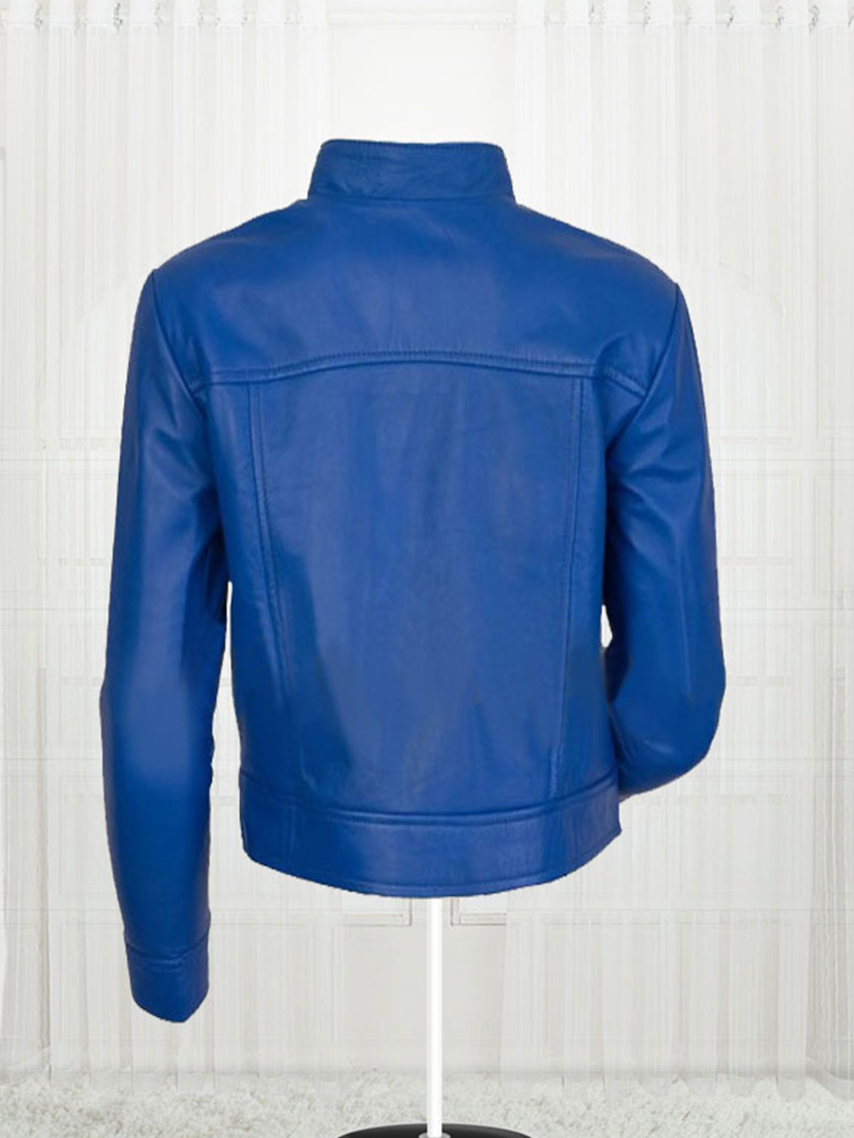 Agusta Women’s Fashion Leather Blue Jacket