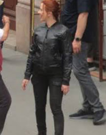 Black Widow 2020 Johansson Leather Jacket