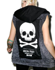 Engineered Sleeveless Jeans Vest