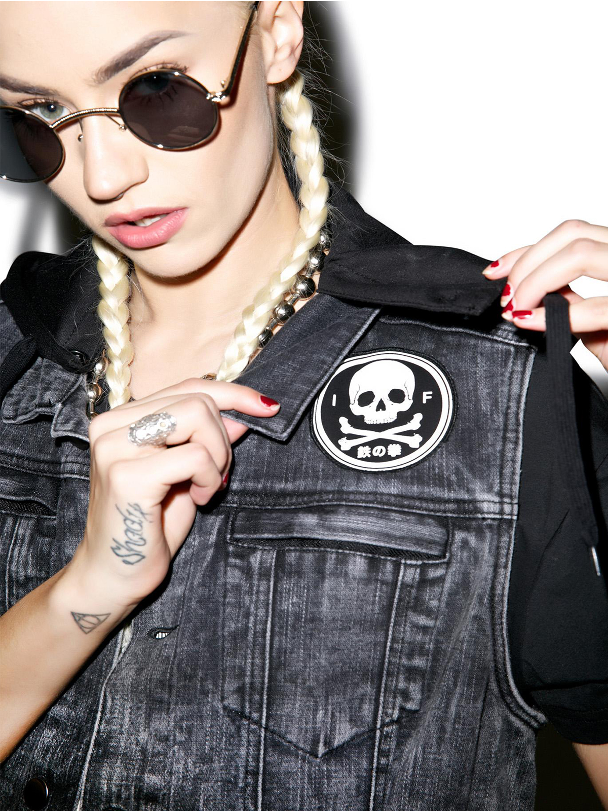 Engineered Sleeveless Trucker Vest