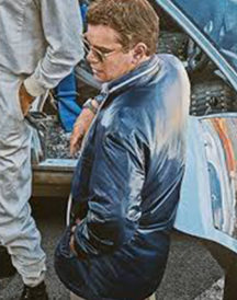 FORD V FERRARI MATT DAMON BLUE JACKET FORD V FERRARI MATT DAMON BLUE JACKET