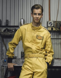 Go KARTS Yellow Leather Jacket