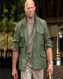 Hobbs & Shaw Jason Statham Green Jacket For Men