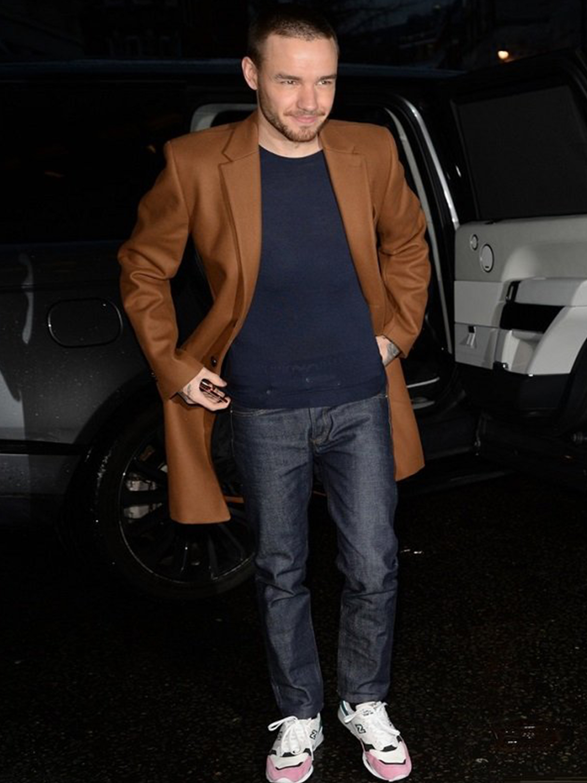 Liam Payne Street Brown Coat