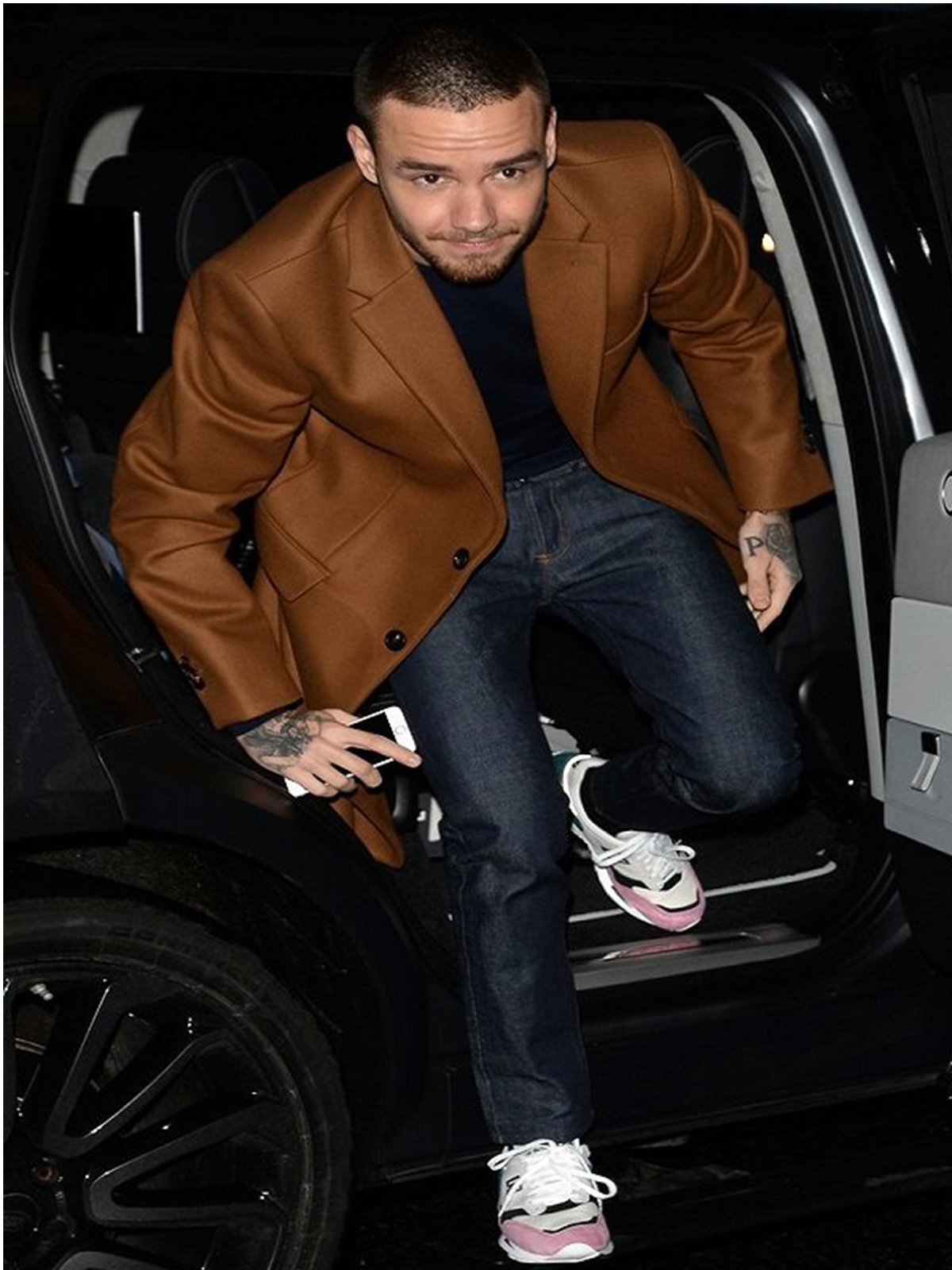 Liam Payne Street Brown Coat