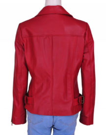 Lily Collins 2 Leather Jacket