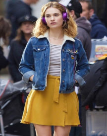 Lily James Baby Blue Jacket