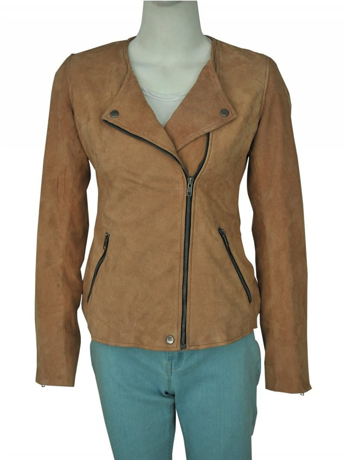 Linda Cardellini Dead to Me Suede Brown Jacket