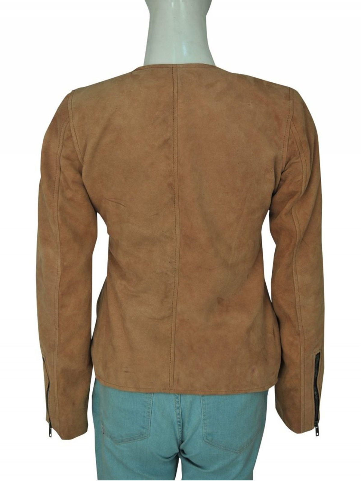 Linda Cardellini Dead to Me Suede Brown Jacket