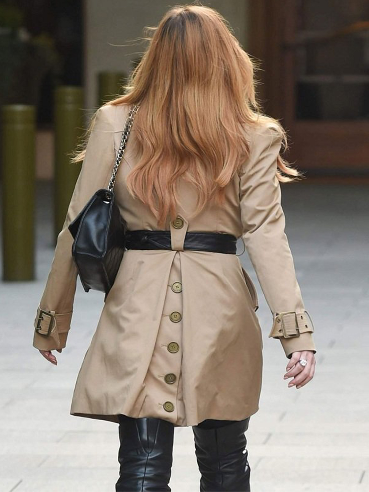 Lindsay Lohan Double Trench Coat