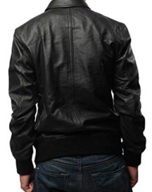 MEN’S SLIM FIT BIKER BLACK CASUAL JACKET