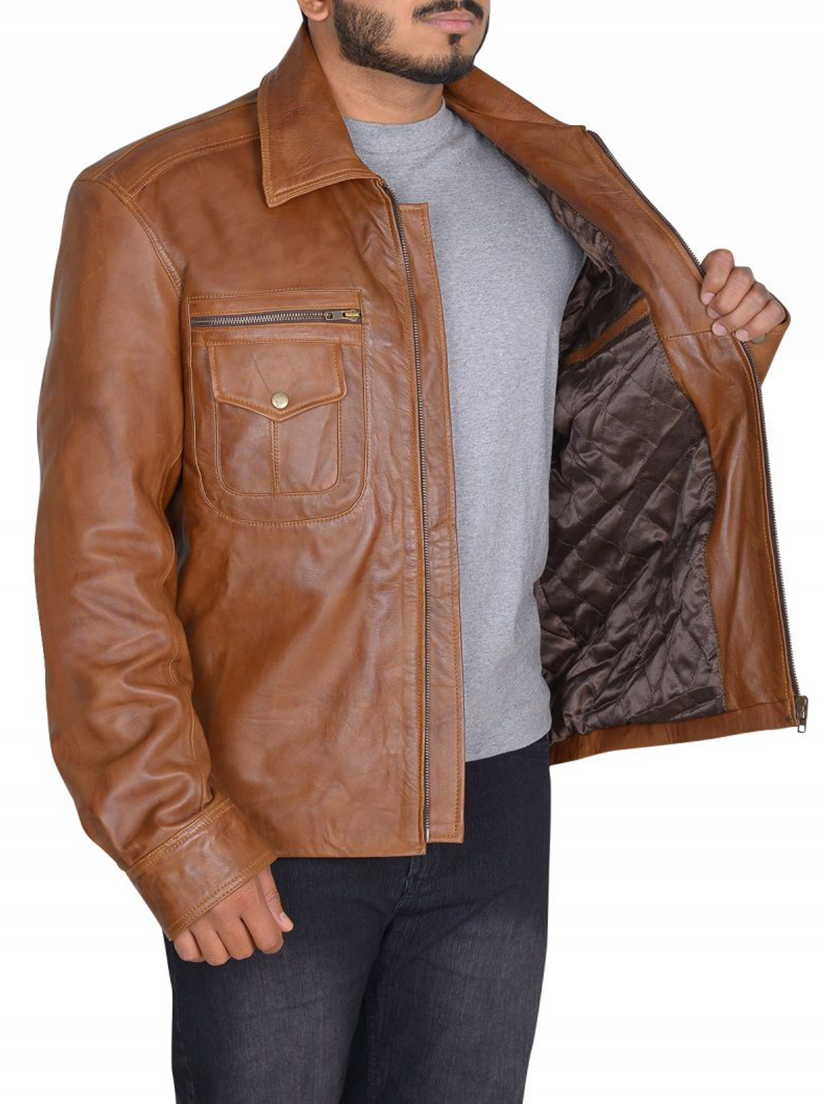 Mads Mikkelsen Leather Jacket