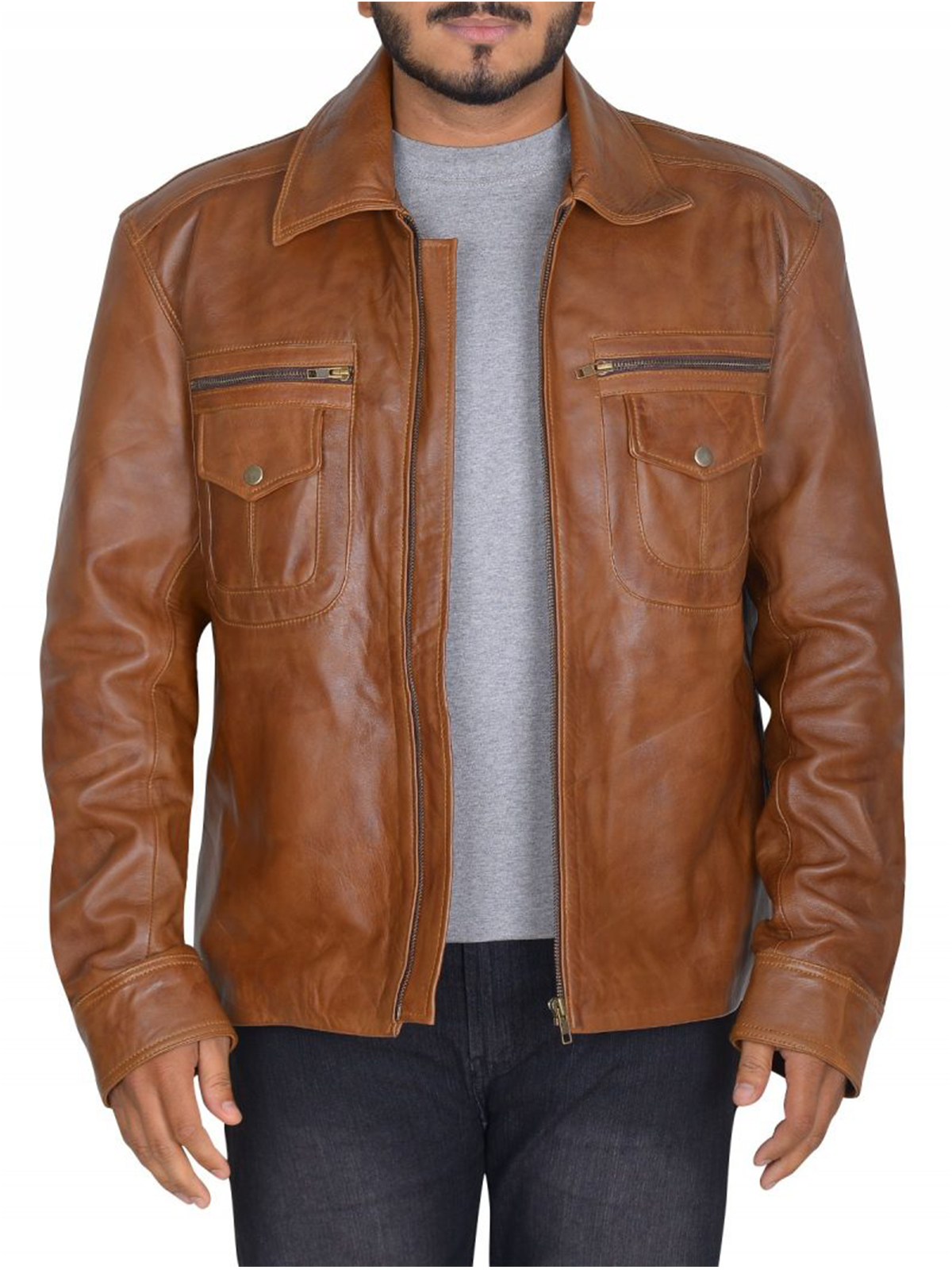 Mads Mikkelsen Leather Jacket