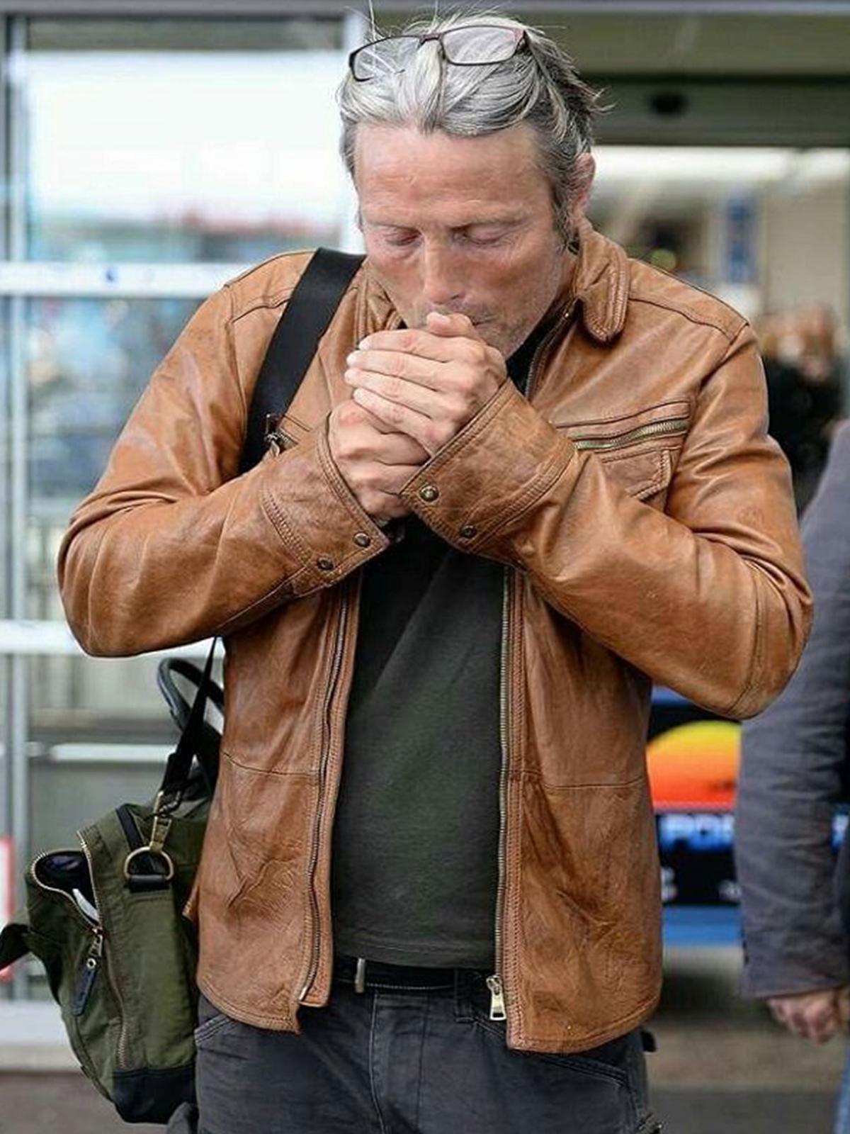 Mads Mikkelsen Leather Jacket