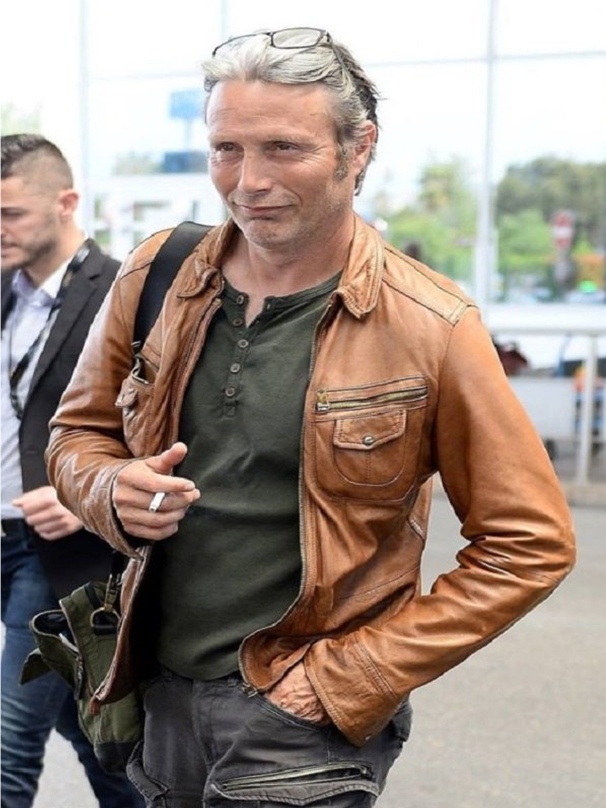 Mads Mikkelsen Leather Jacket