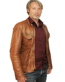 Mads Mikkelsen Leather Jacket