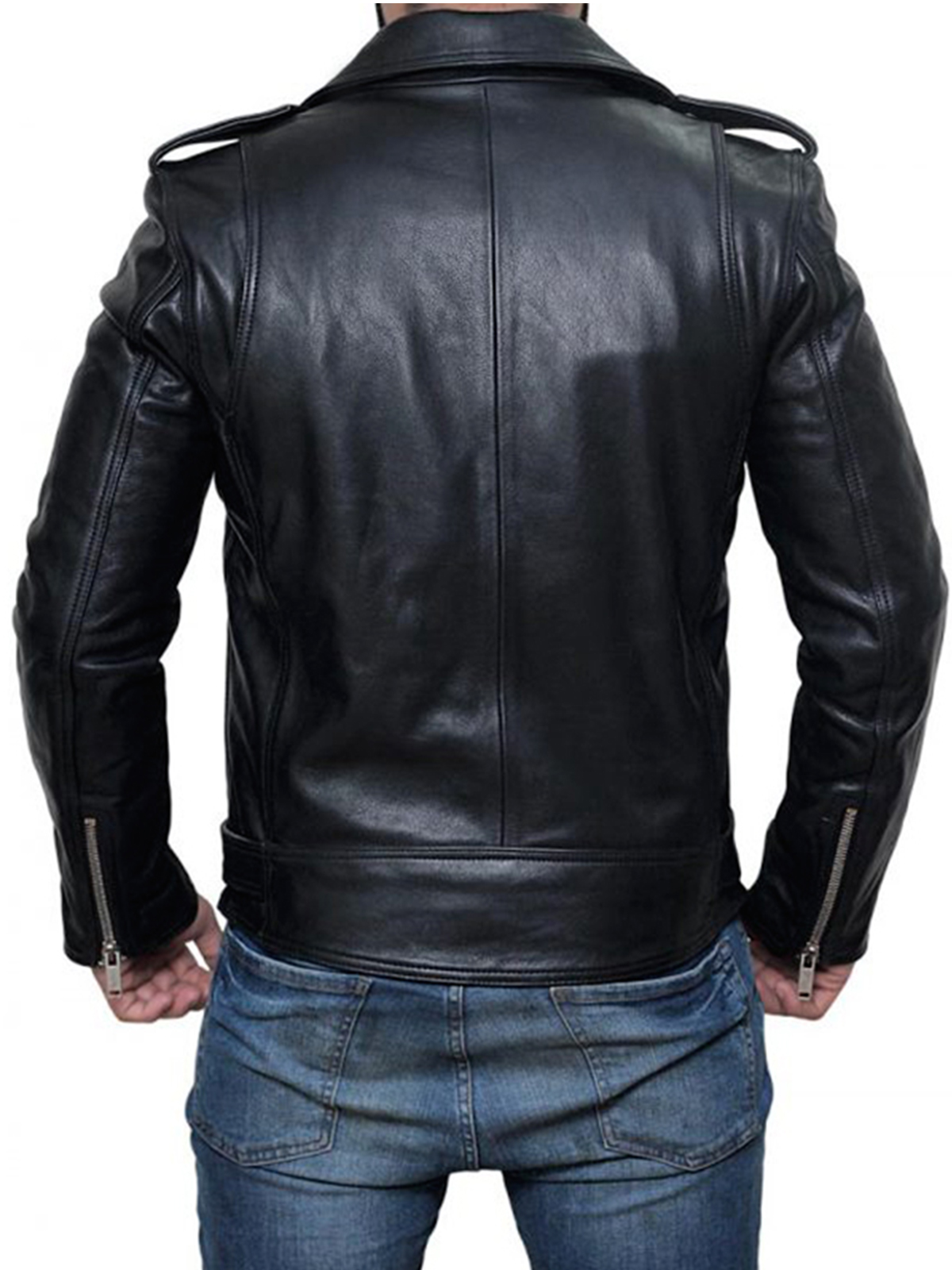 Manny Montana Lucife Pops Black Leather Jacket
