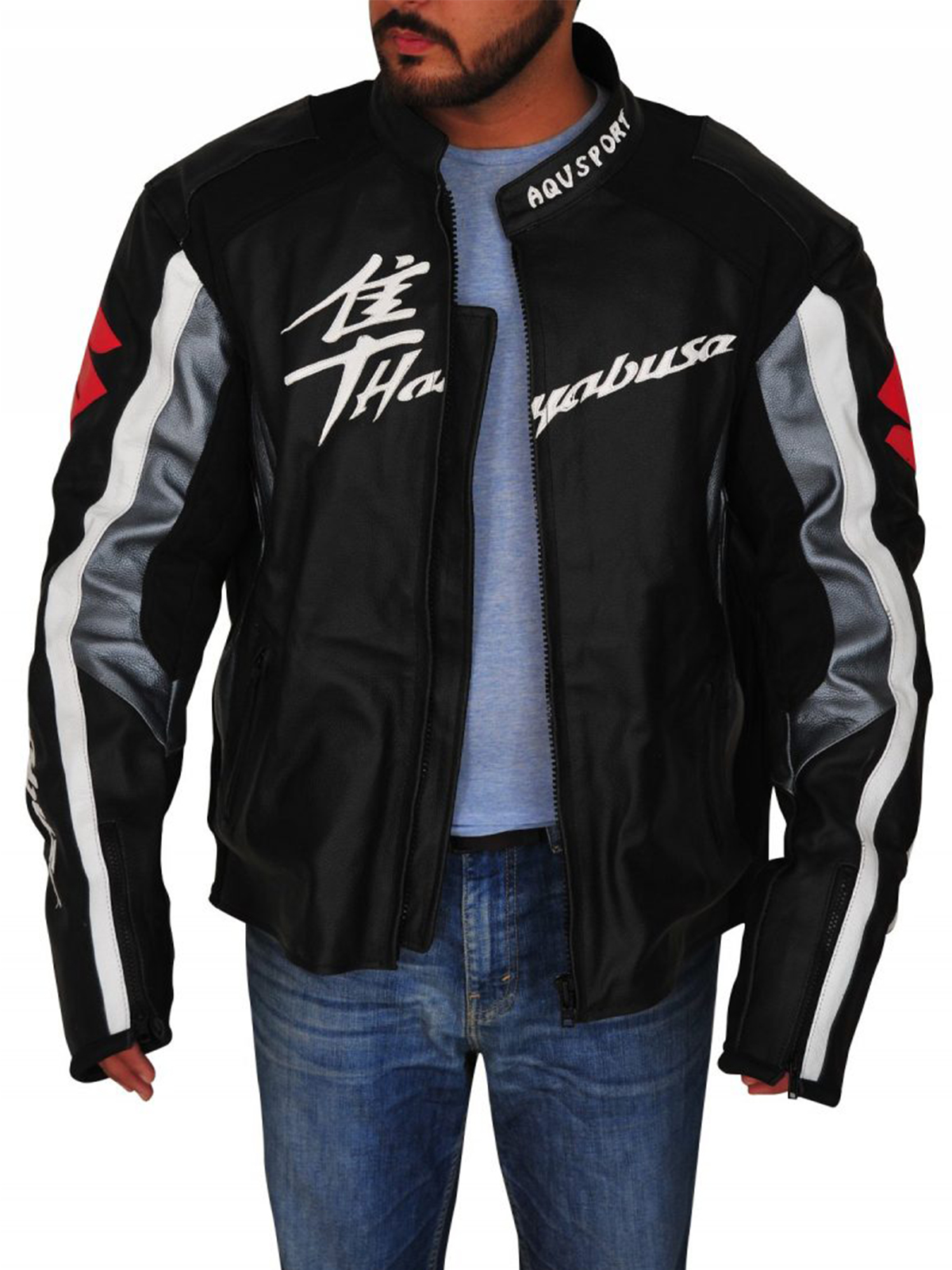 Men Suzuki Hayabusa Motorbike Jacket