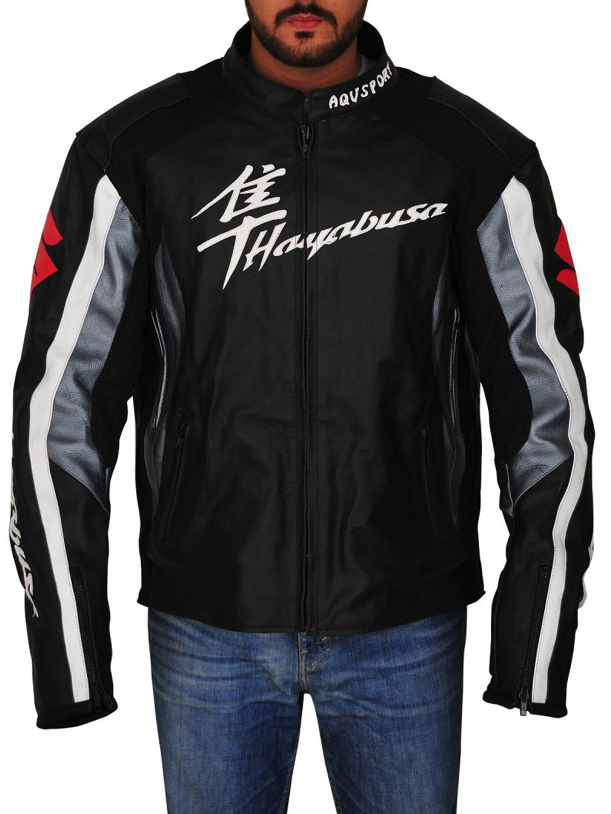 Men Suzuki Hayabusa Motorbike Jacket