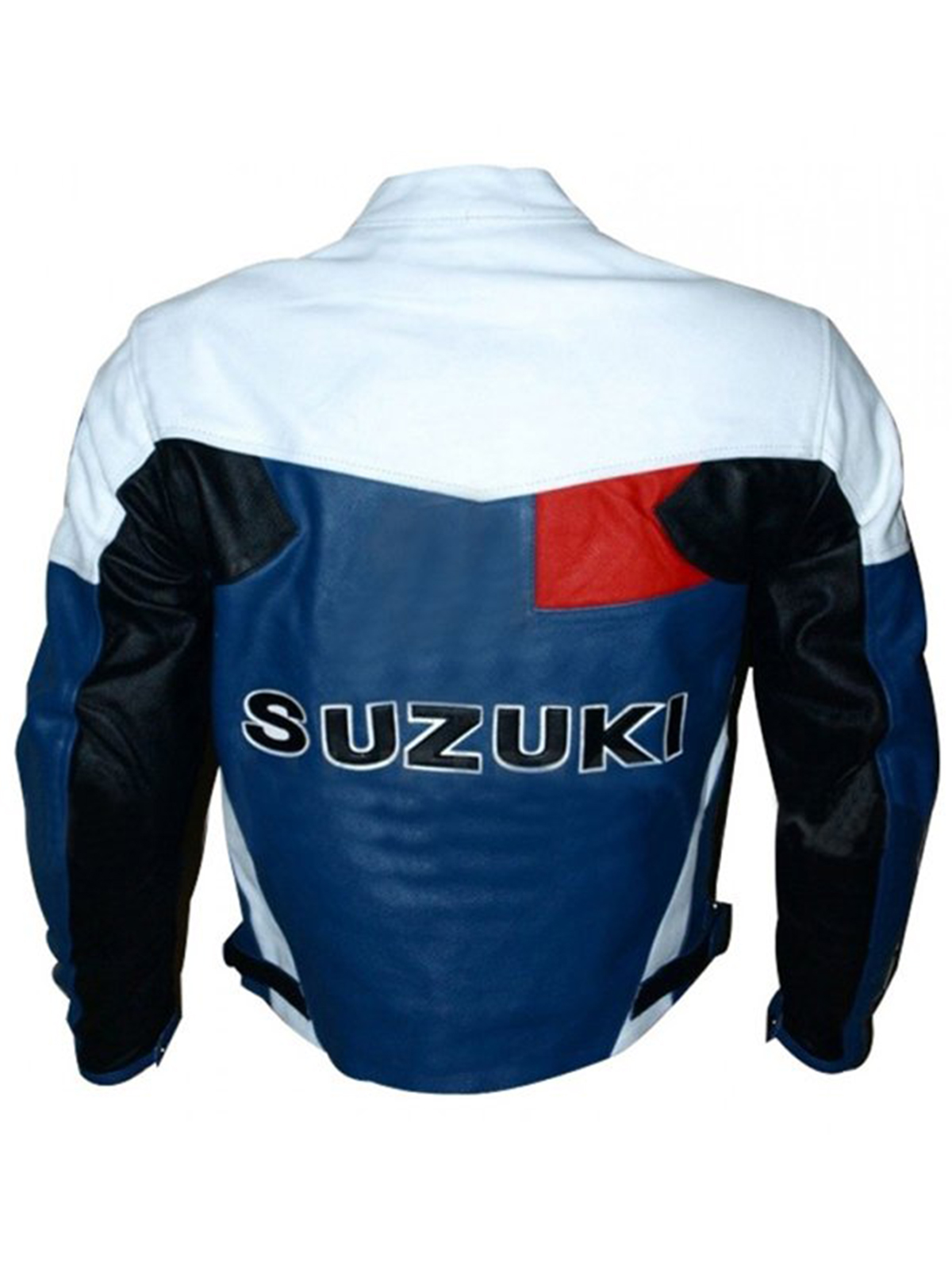 Men’s Suzuki Blue And White Motorcycle Jacket