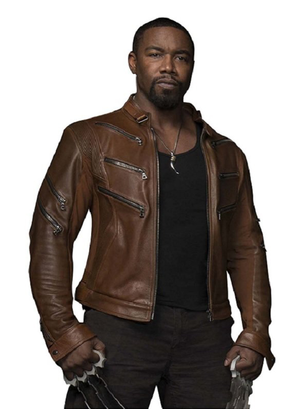 Michael Jai White Arrow Leather Jacket