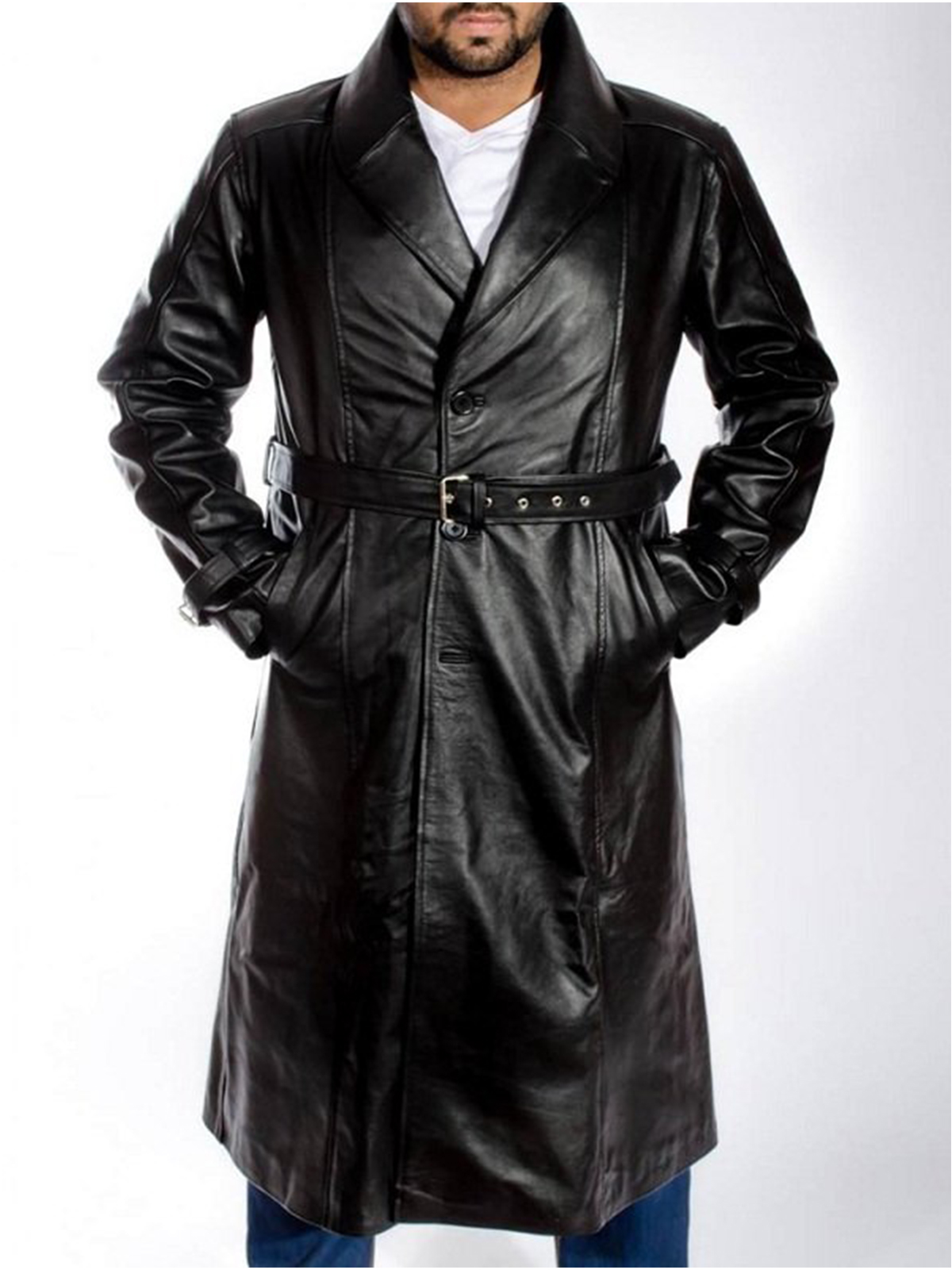 Mickey Rourke Sin City Trench Leather Coat