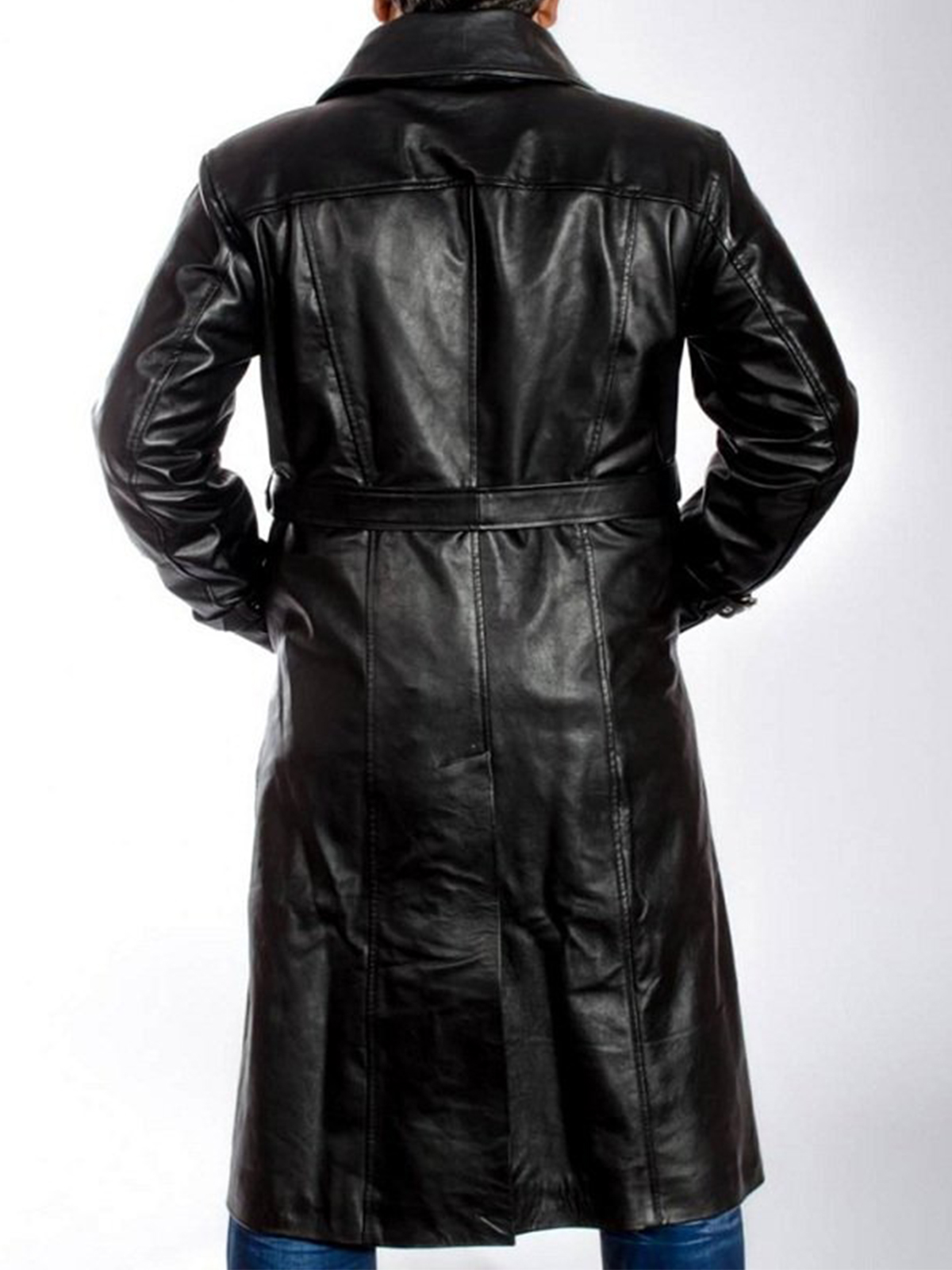 Mickey Rourke Sin Trench Leather Coat