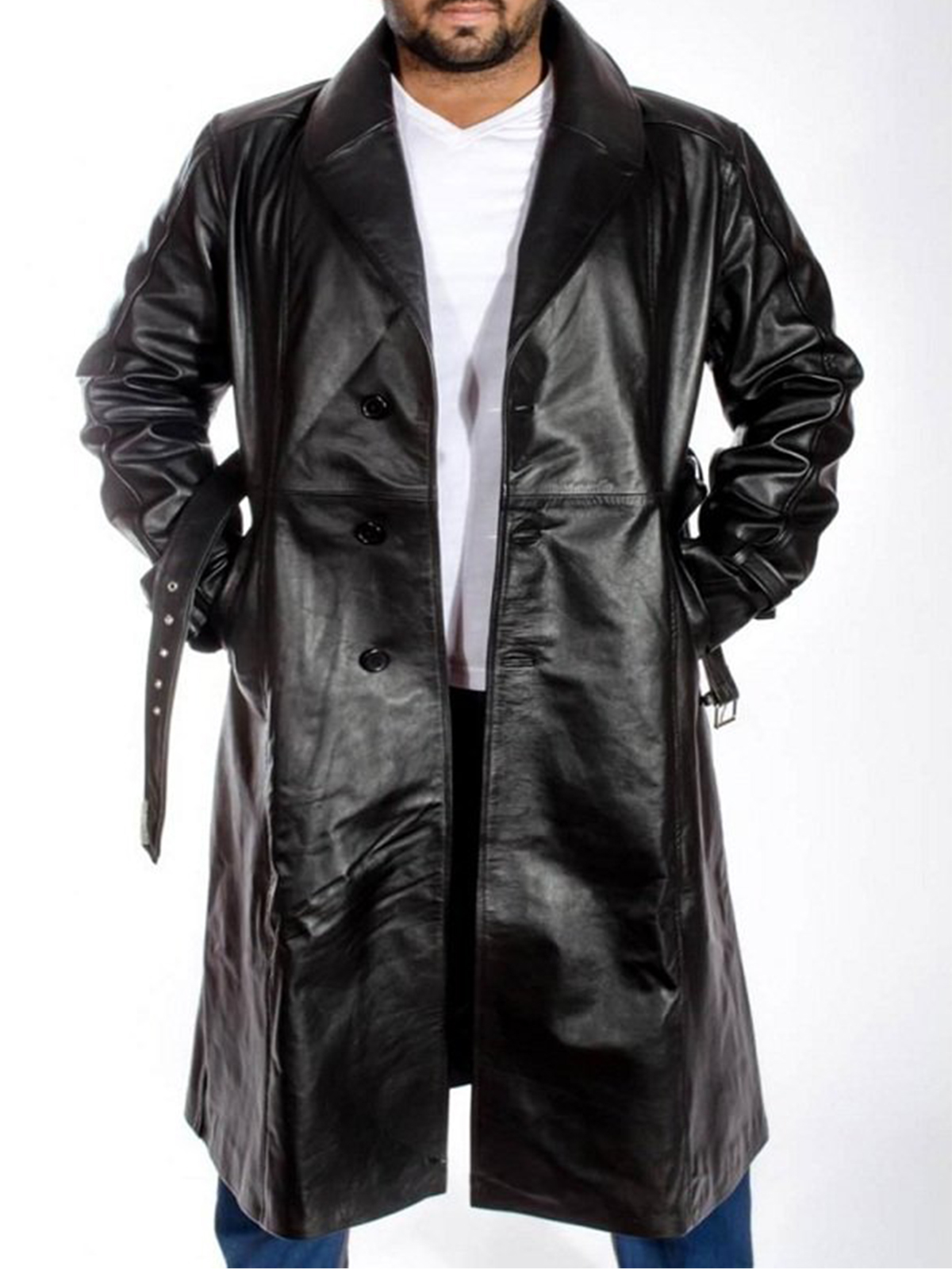 Mickey Rourke Sin City Trench Leather Coat