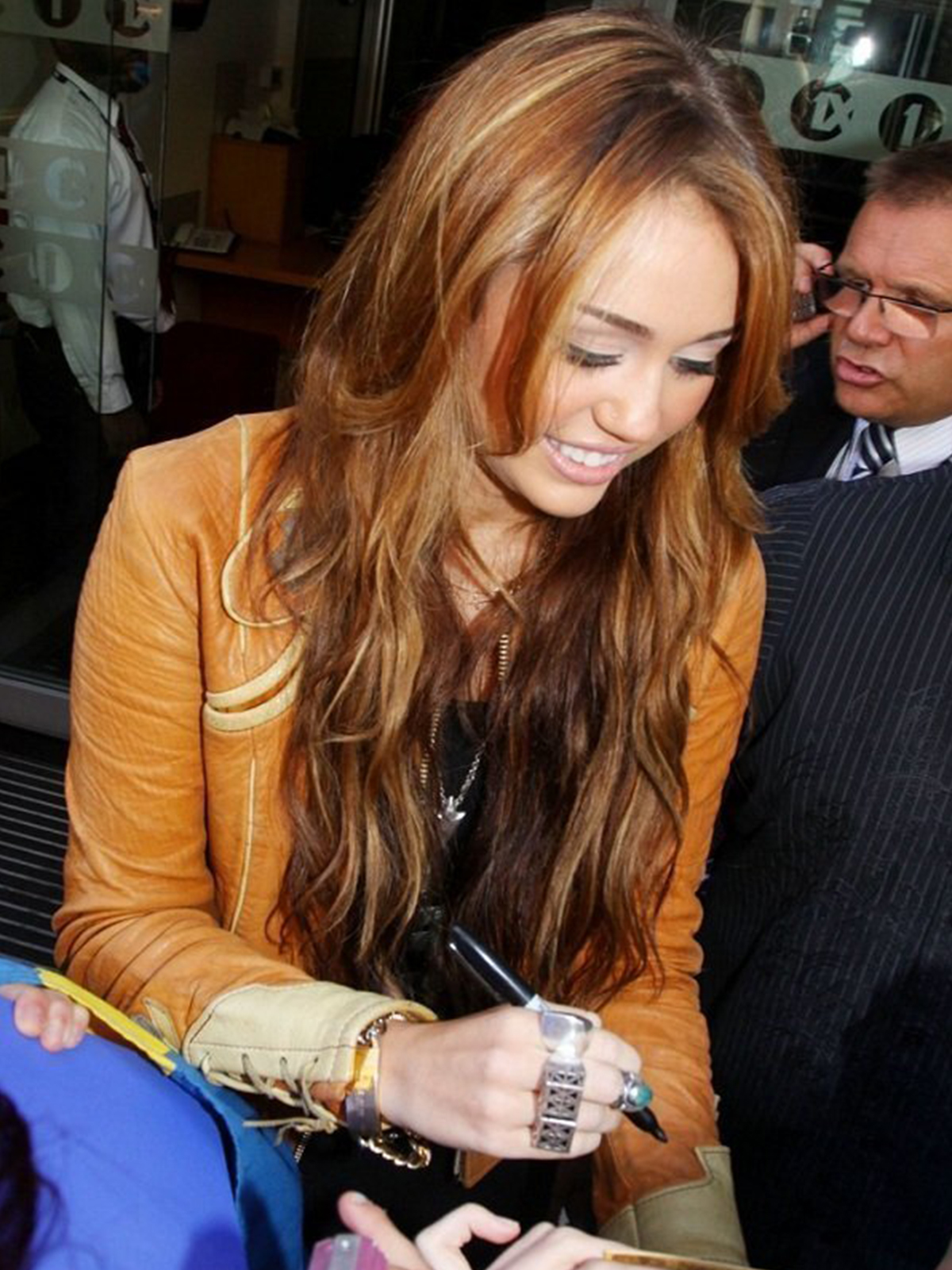 Miley Cyrus Beauty Brown Leather Jacket