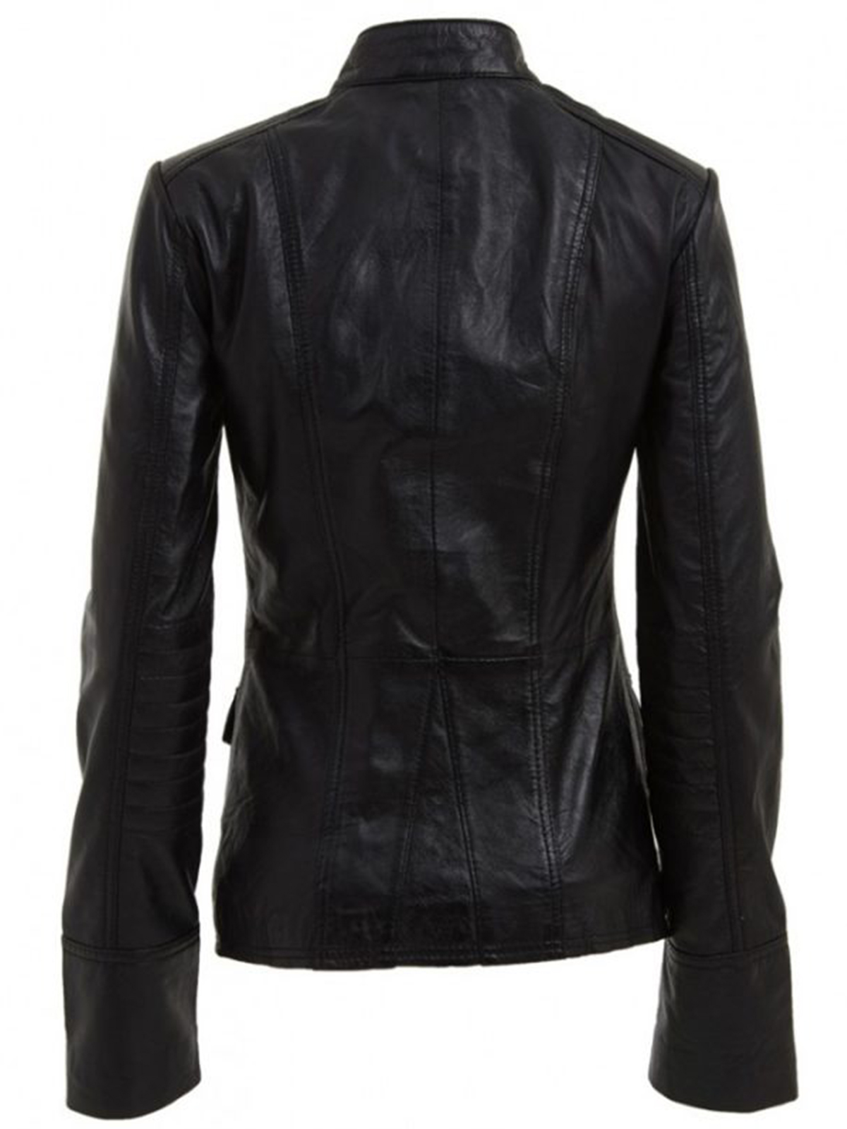 Womens Military Black Leather Jackets