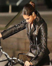 Movie Deepika Padukone Black Jacket
