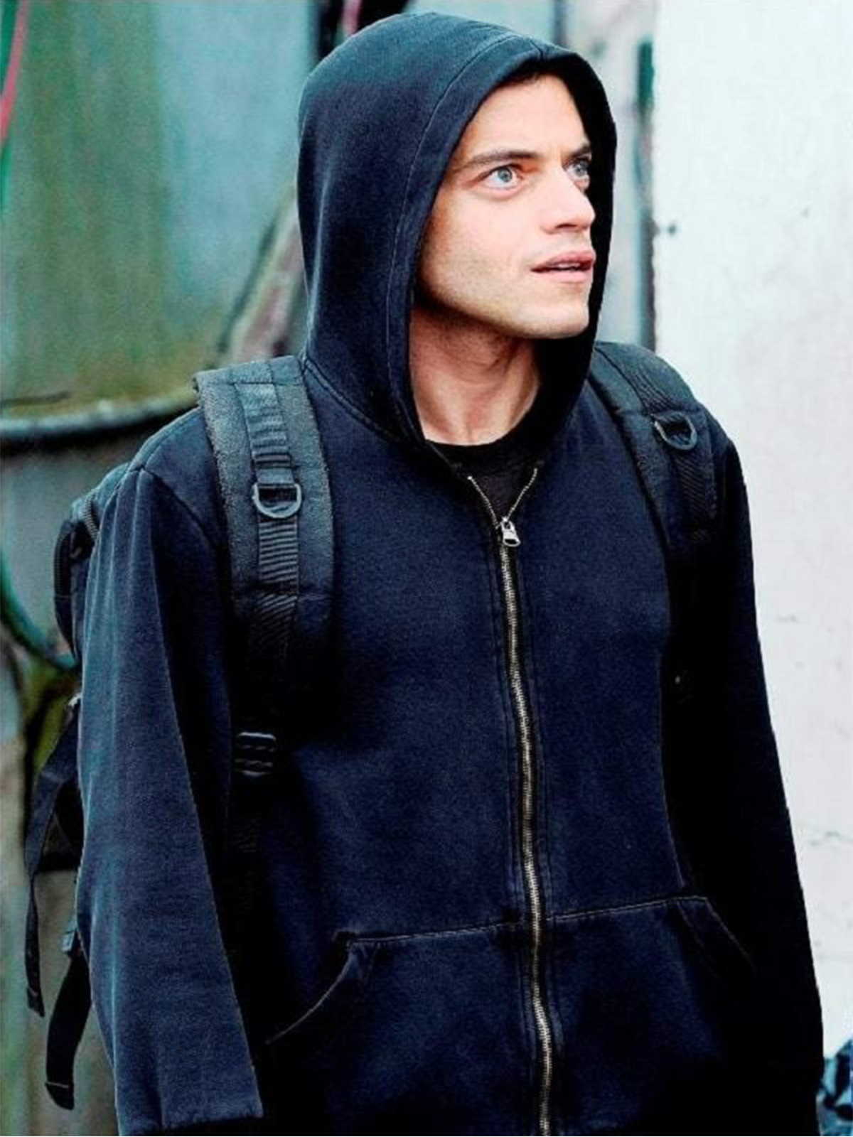 Zoo om natten Typisk Fjendtlig Mr. Robot Rami Malek Hoodie Jacket