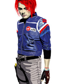 My Chemical Romance Party Poison Blue Jacket