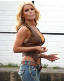 The Dukes Of Hazzard Jessica Simpson (Daisy Duke) Leather Vest