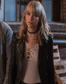 Truth or Dare black Jacket wear by Violett Beane