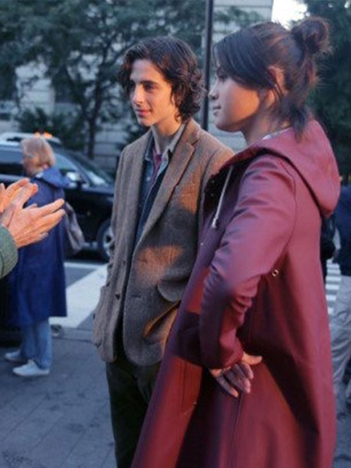 A Rainy Day in York Chan Tyrell Red Hoodie