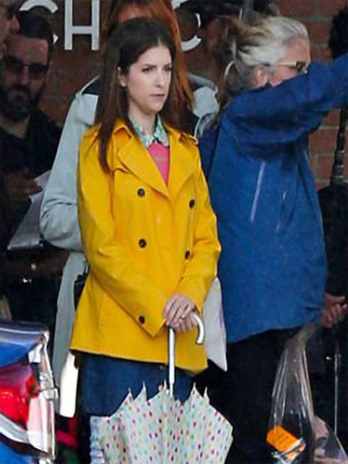 A Simple Favor Anna Kendrick Double Breasted Yellow Jacket